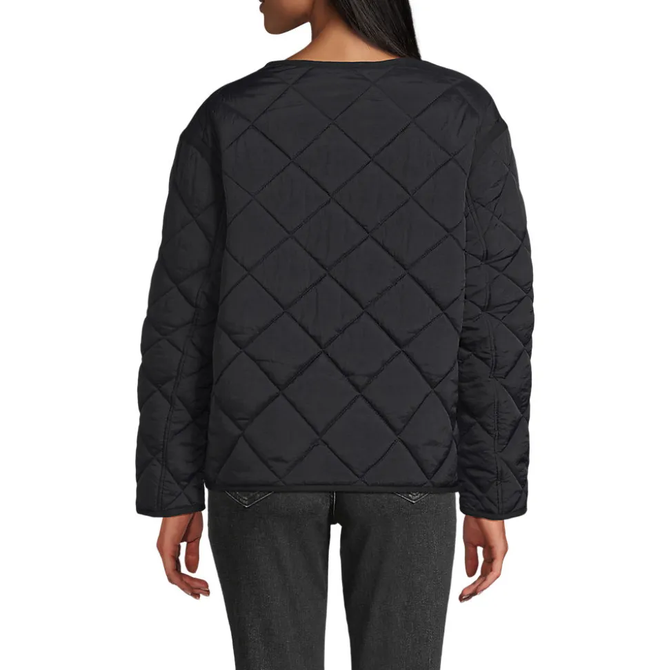 Kragenlose FeatherFree Steppjacke für Damen