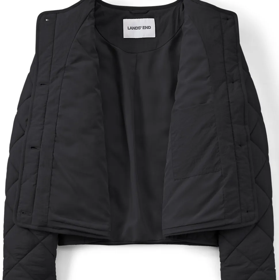 Kragenlose FeatherFree Steppjacke für Damen