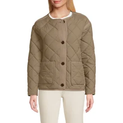 Kragenlose FeatherFree Steppjacke für Damen