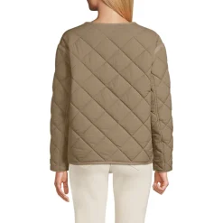 Kragenlose FeatherFree Steppjacke für Damen