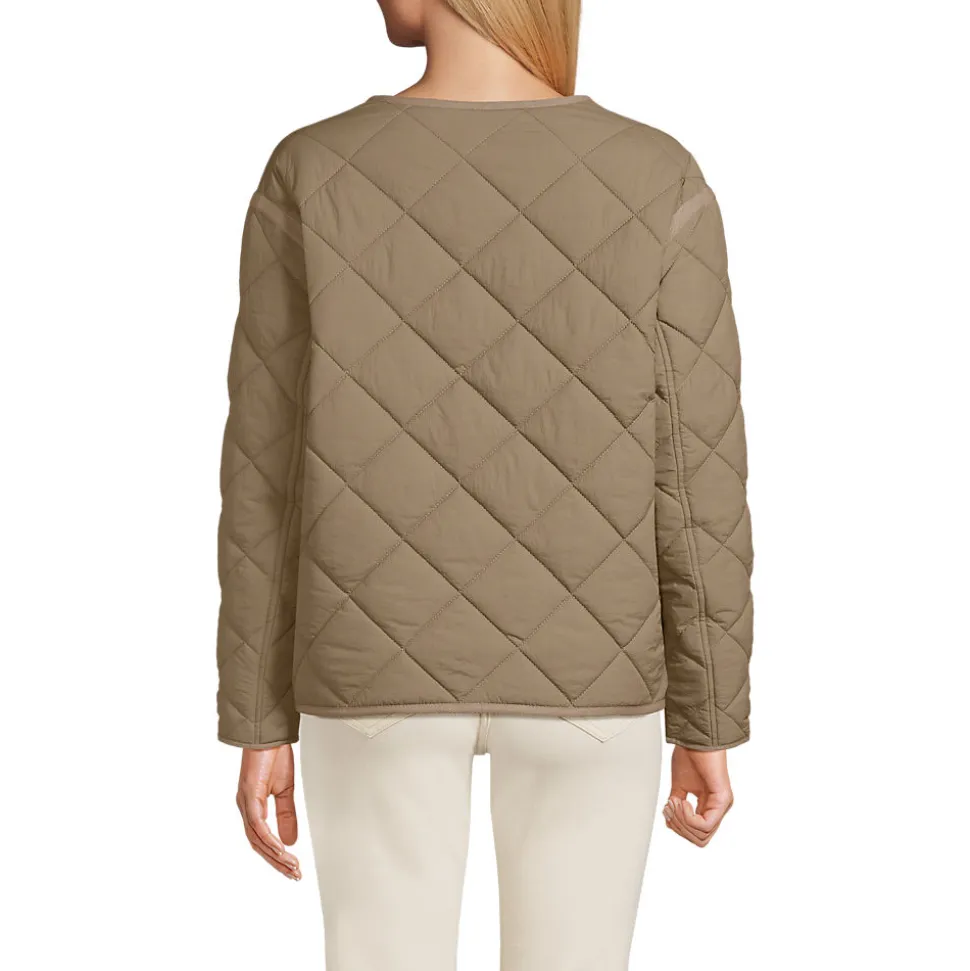 Kragenlose FeatherFree Steppjacke für Damen