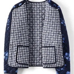 Kragenlose FEATHERFREE Wende-Steppjacke Gemustert für Damen