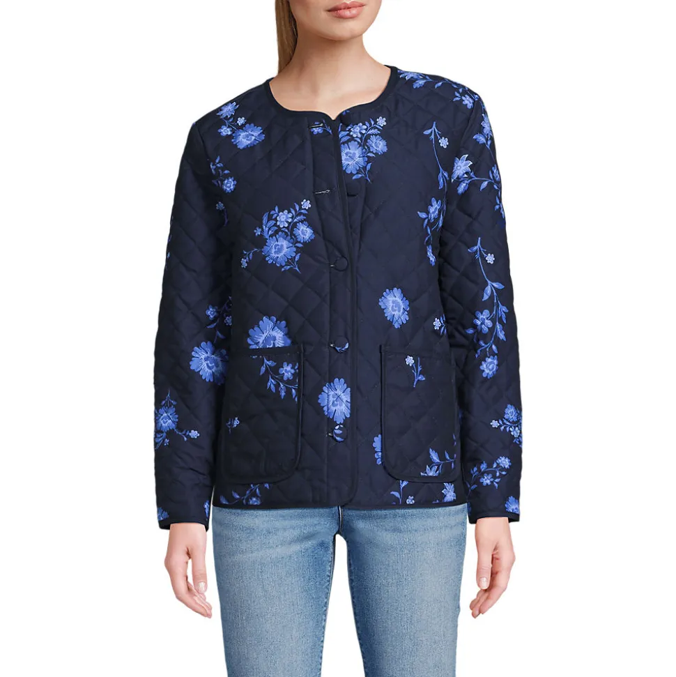Kragenlose FEATHERFREE Wende-Steppjacke Gemustert für Damen
