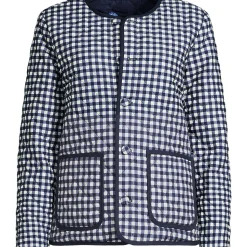 Kragenlose FEATHERFREE Wende-Steppjacke Gemustert für Damen