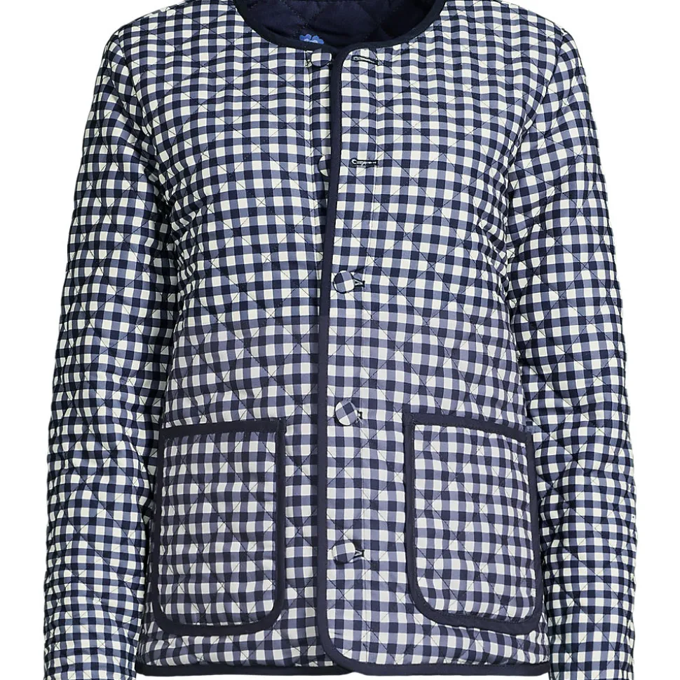Kragenlose FEATHERFREE Wende-Steppjacke Gemustert für Damen