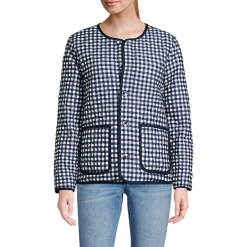 Kragenlose FEATHERFREE Wende-Steppjacke Gemustert für Damen