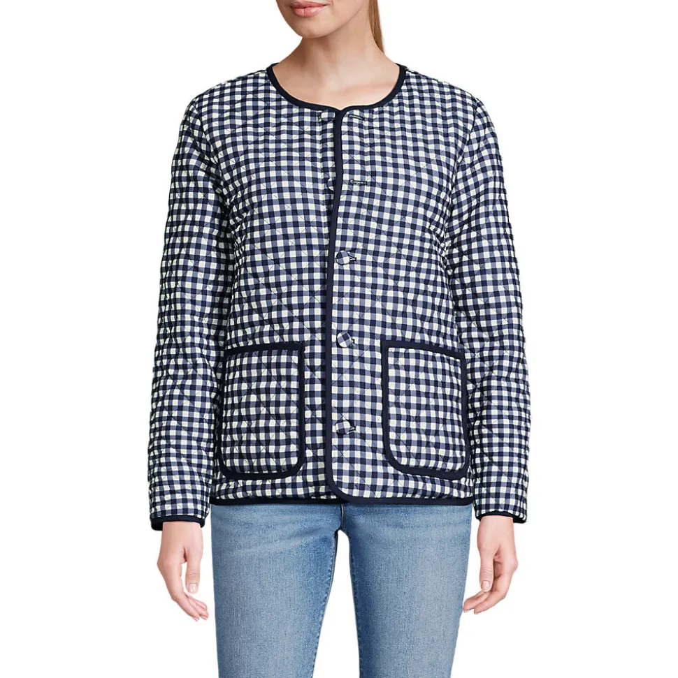 Kragenlose FEATHERFREE Wende-Steppjacke Gemustert für Damen