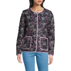 Kragenlose FEATHERFREE Wende-Steppjacke Gemustert für Damen