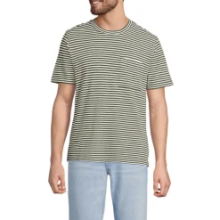 Kurzarm-Shirt aus Baumwoll-/Leinenmix für Herren