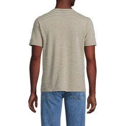 Kurzarm-Shirt aus Baumwoll-/Leinenmix für Herren