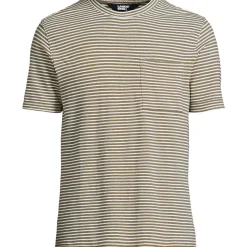 Kurzarm-Shirt aus Baumwoll-/Leinenmix für Herren