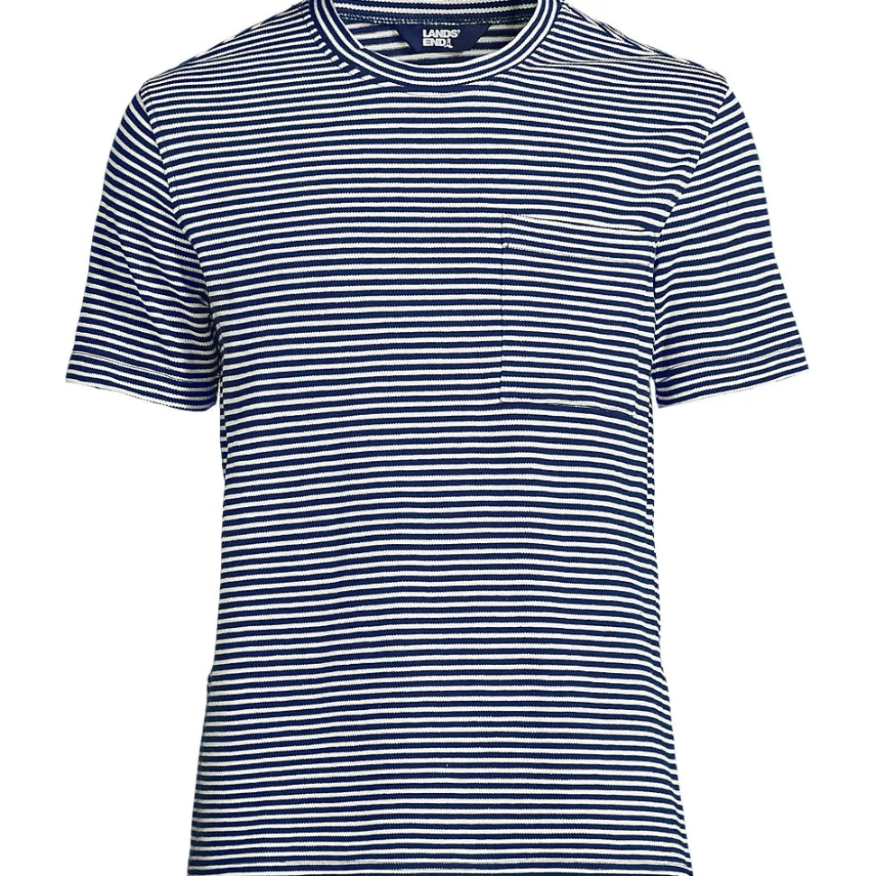 Kurzarm-Shirt aus Baumwoll-/Leinenmix für Herren