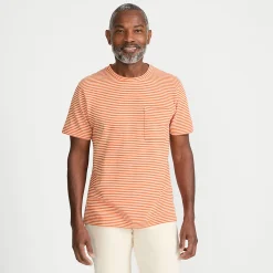 Kurzarm-Shirt aus Baumwoll-/Leinenmix für Herren