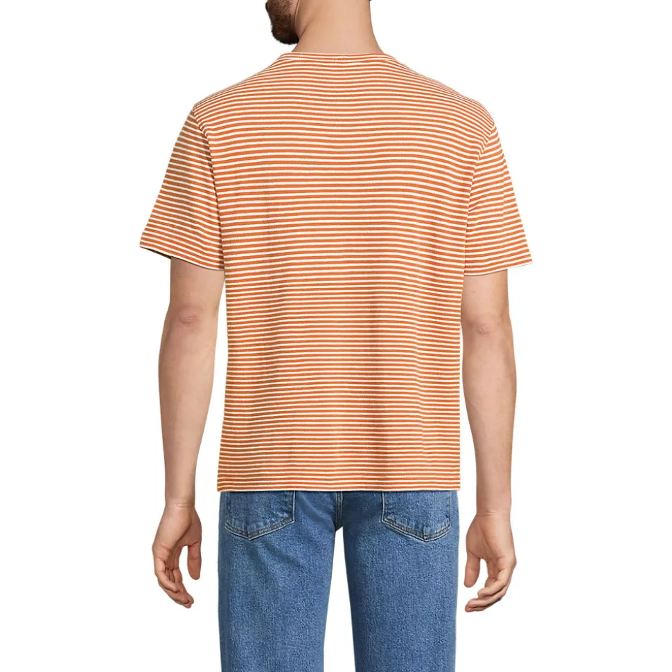 Kurzarm-Shirt aus Baumwoll-/Leinenmix für Herren
