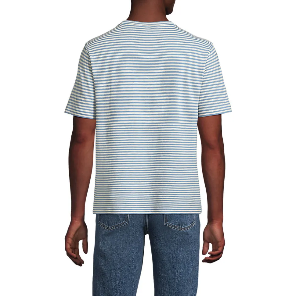 Kurzarm-Shirt aus Baumwoll-/Leinenmix für Herren