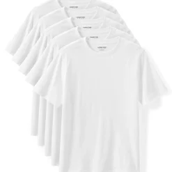 Kurzarm-Shirt mit Rundausschnitt im 5er-Set für Herren
