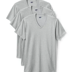 Kurzarm-Shirt mit V-Ausschnitt für Herren (3er-Set)