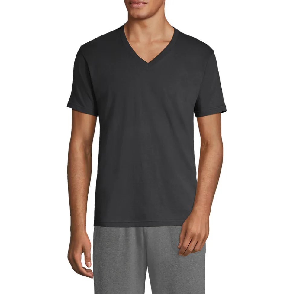 Kurzarm-Shirt mit V-Ausschnitt für Herren (3er-Set)