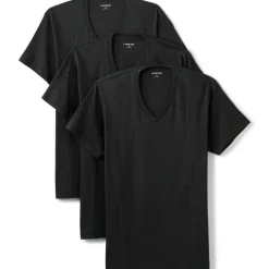 Kurzarm-Shirt mit V-Ausschnitt für Herren (3er-Set)