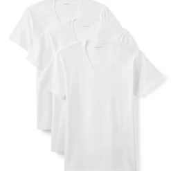 Kurzarm-Shirt mit V-Ausschnitt für Herren (3er-Set)