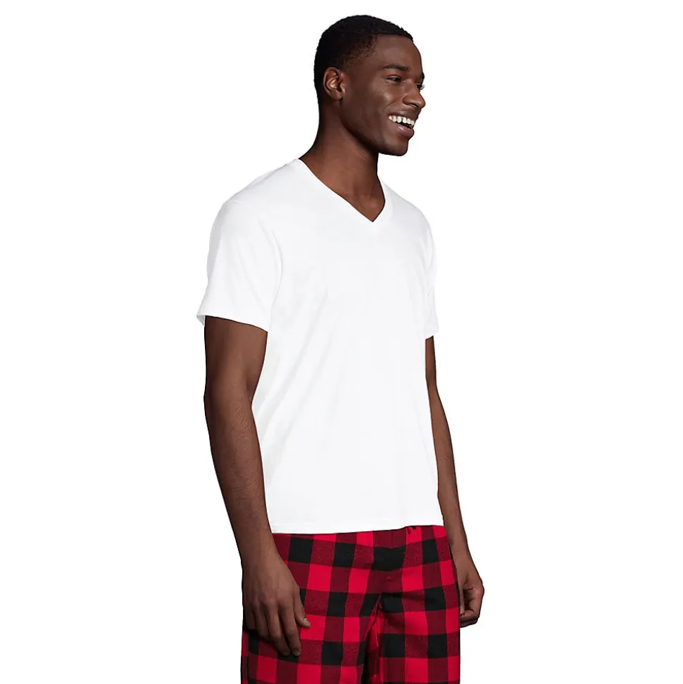 Kurzarm-Shirt mit V-Ausschnitt für Herren (3er-Set)