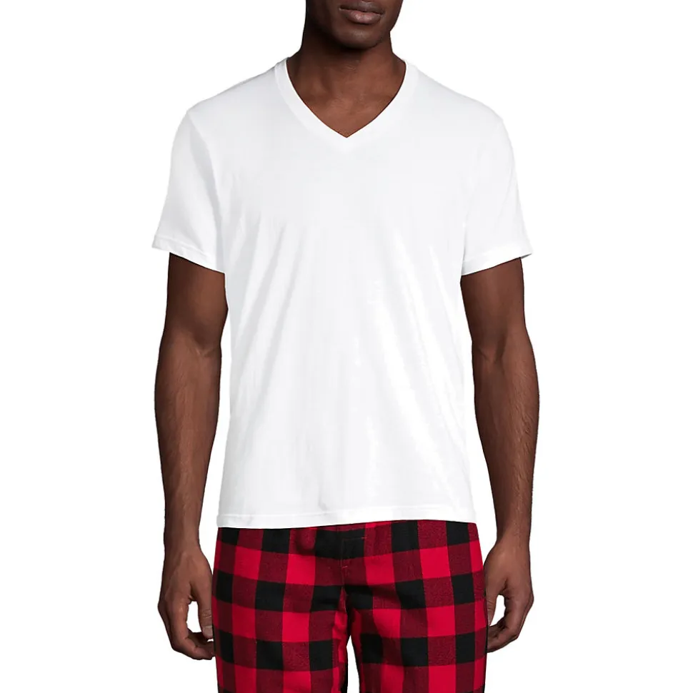 Kurzarm-Shirt mit V-Ausschnitt für Herren (3er-Set)