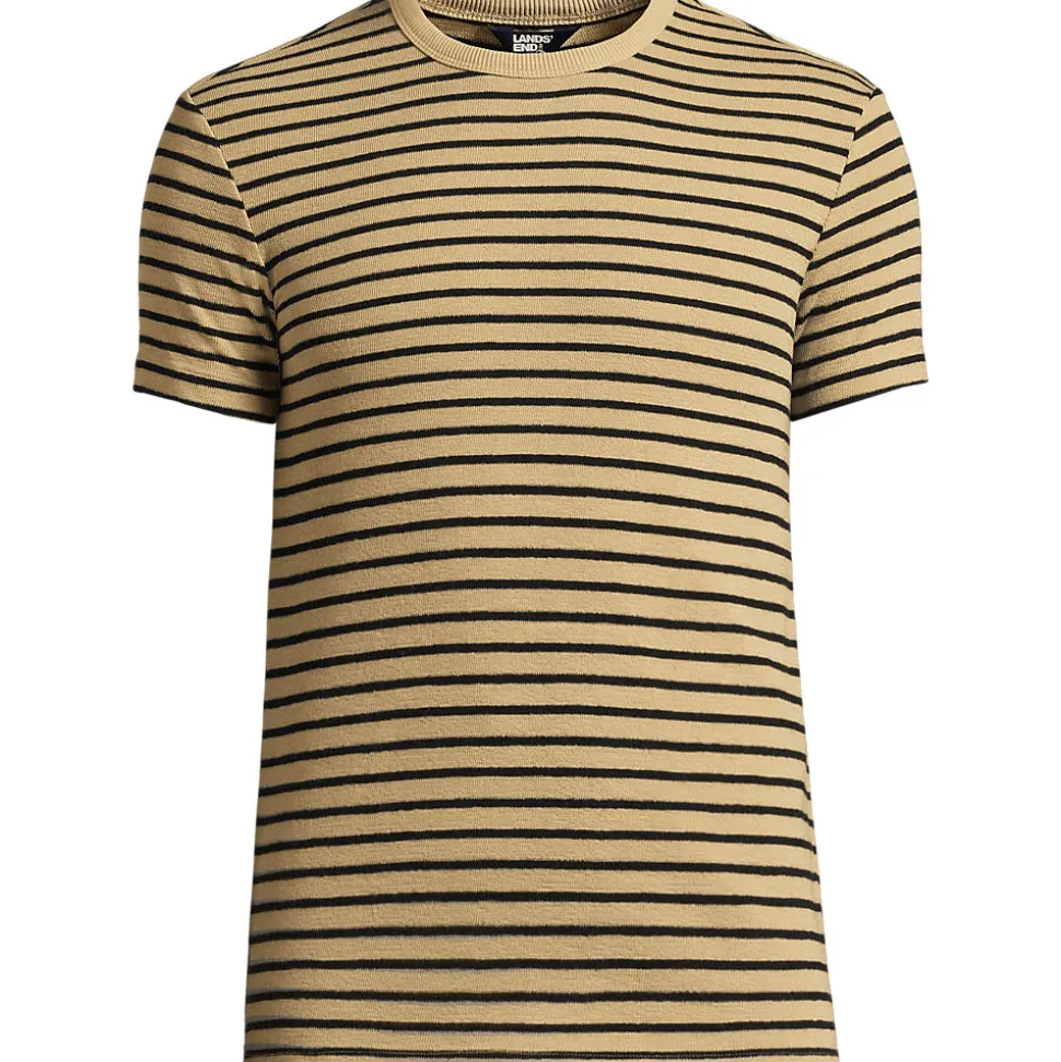Kurzarm-Streifenshirt mit Struktur für Herren