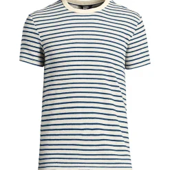Kurzarm-Streifenshirt mit Struktur für Herren