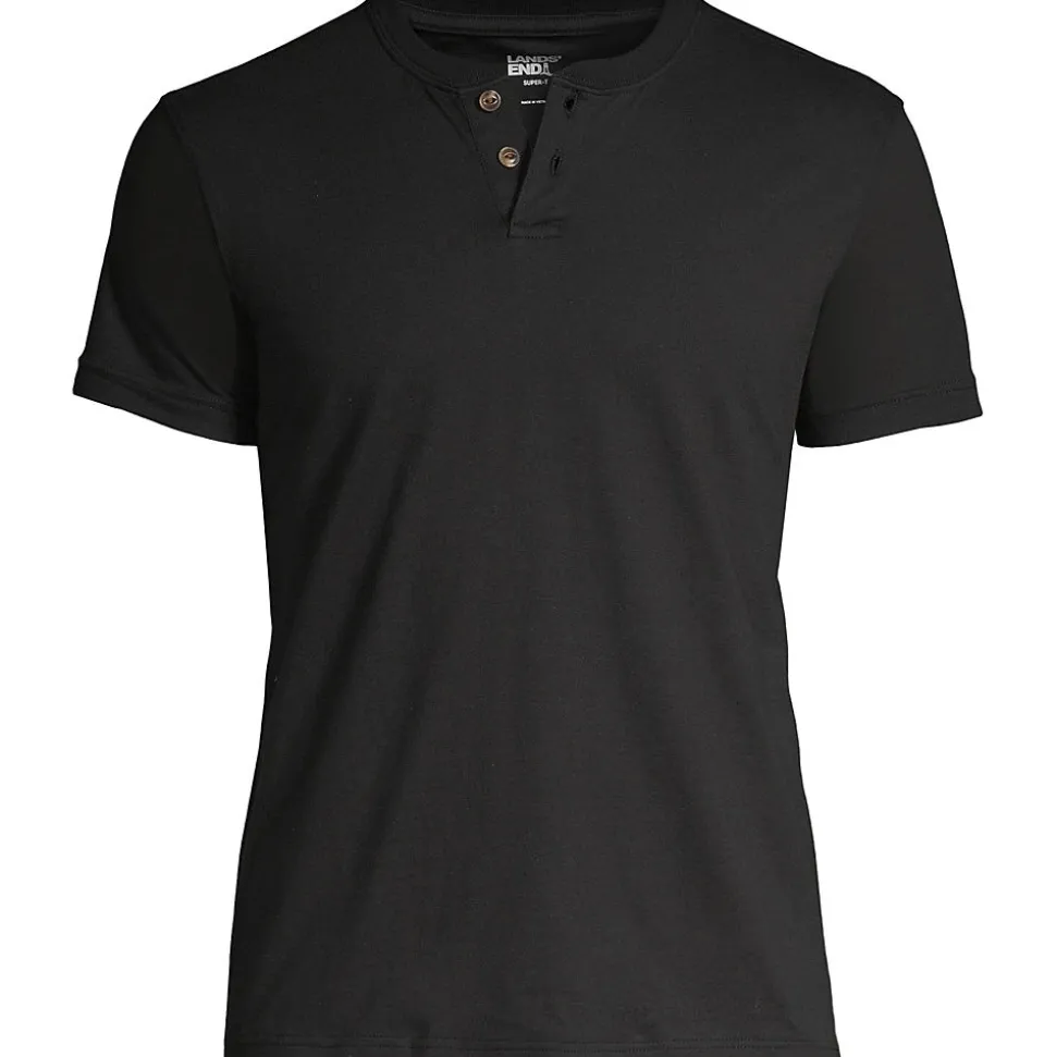 Kurzarm-Super-T Henleyshirt für Herren