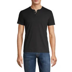 Kurzarm-Super-T Henleyshirt für Herren