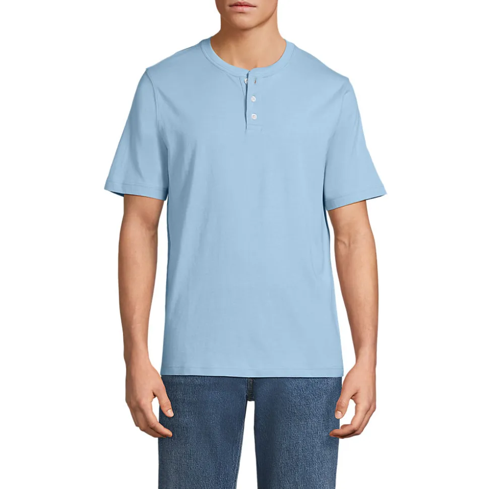 Kurzarm-Super-T Henleyshirt für Herren