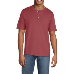 Kurzarm-Super-T Henleyshirt für Herren