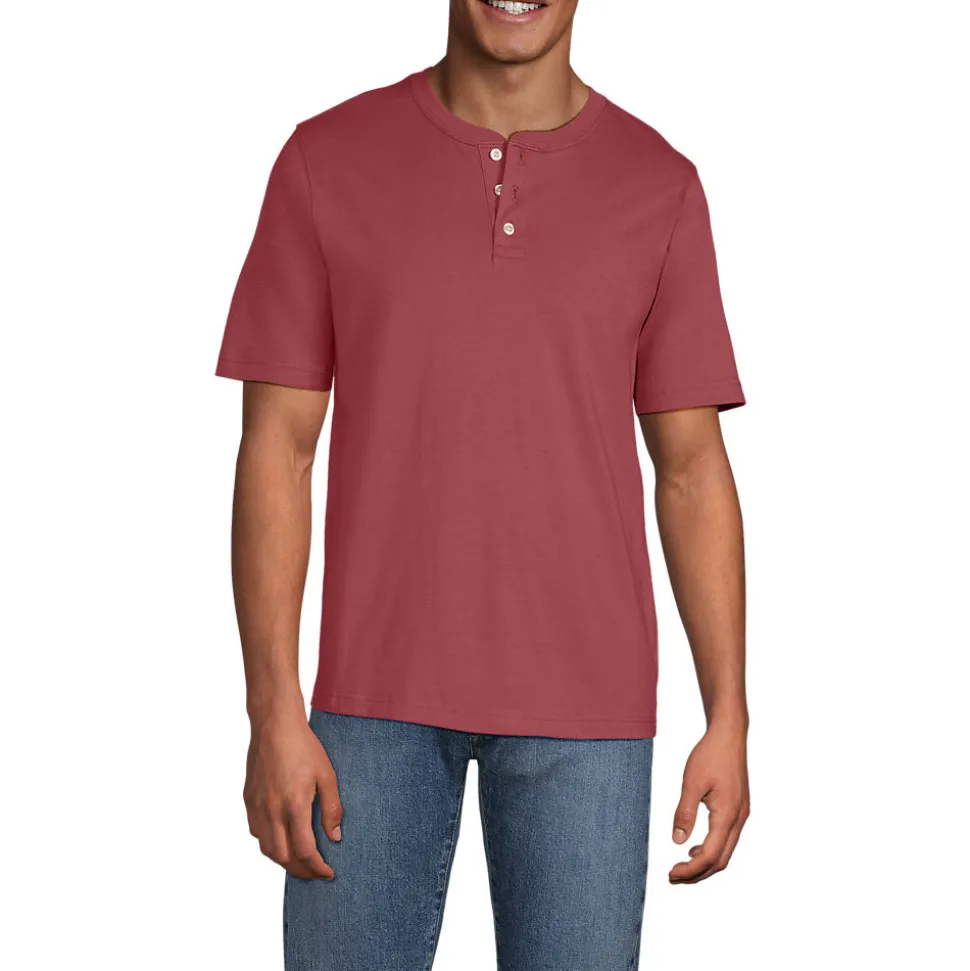 Kurzarm-Super-T Henleyshirt für Herren