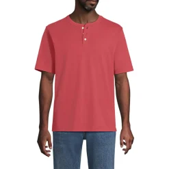 Kurzarm-Super-T Henleyshirt für Herren