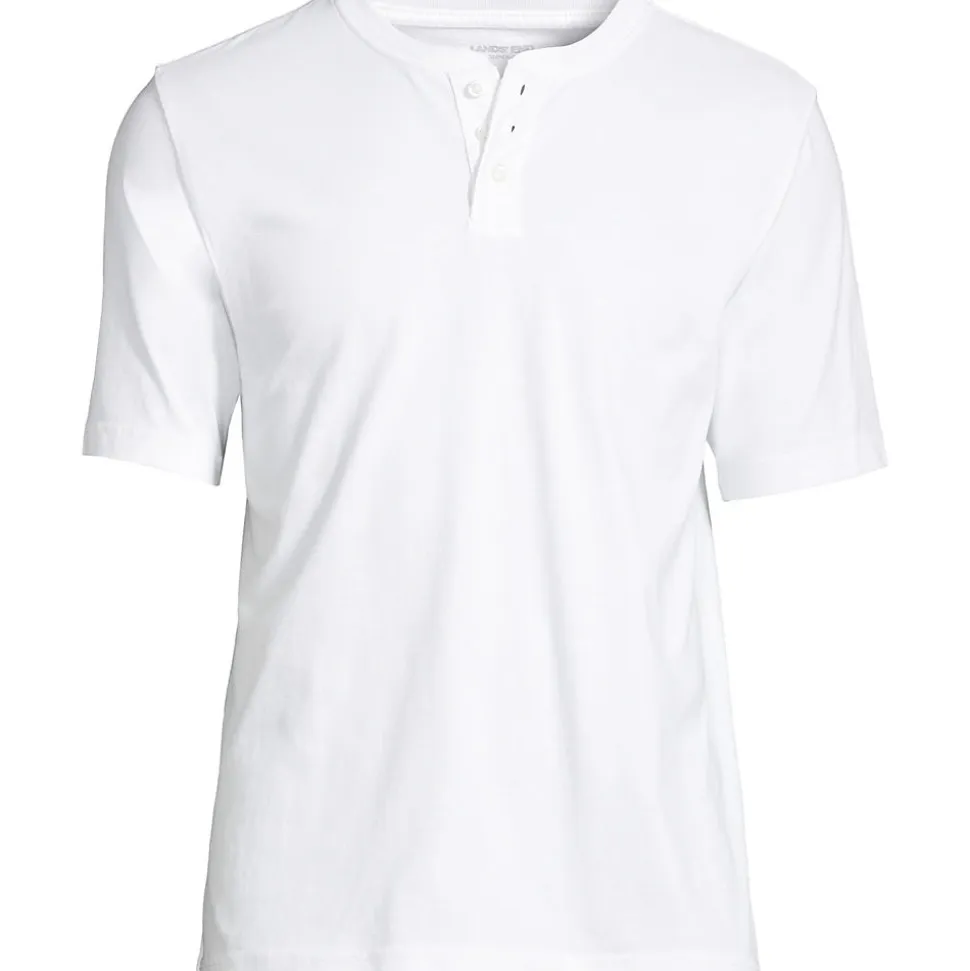 Kurzarm-Super-T Henleyshirt für Herren
