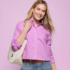 Kurze, bügelfreie Hemdbluse für Damen