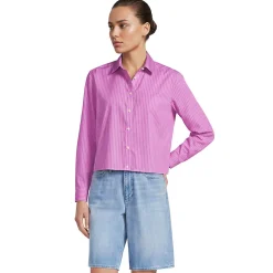 Kurze, bügelfreie Hemdbluse für Damen
