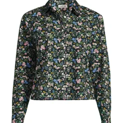 Kurze, bügelfreie Hemdbluse für Damen