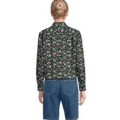 Kurze, bügelfreie Hemdbluse für Damen