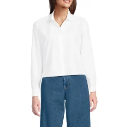 Kurze, bügelfreie Hemdbluse für Damen