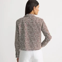 Kurze, bügelfreie Hemdbluse für Damen