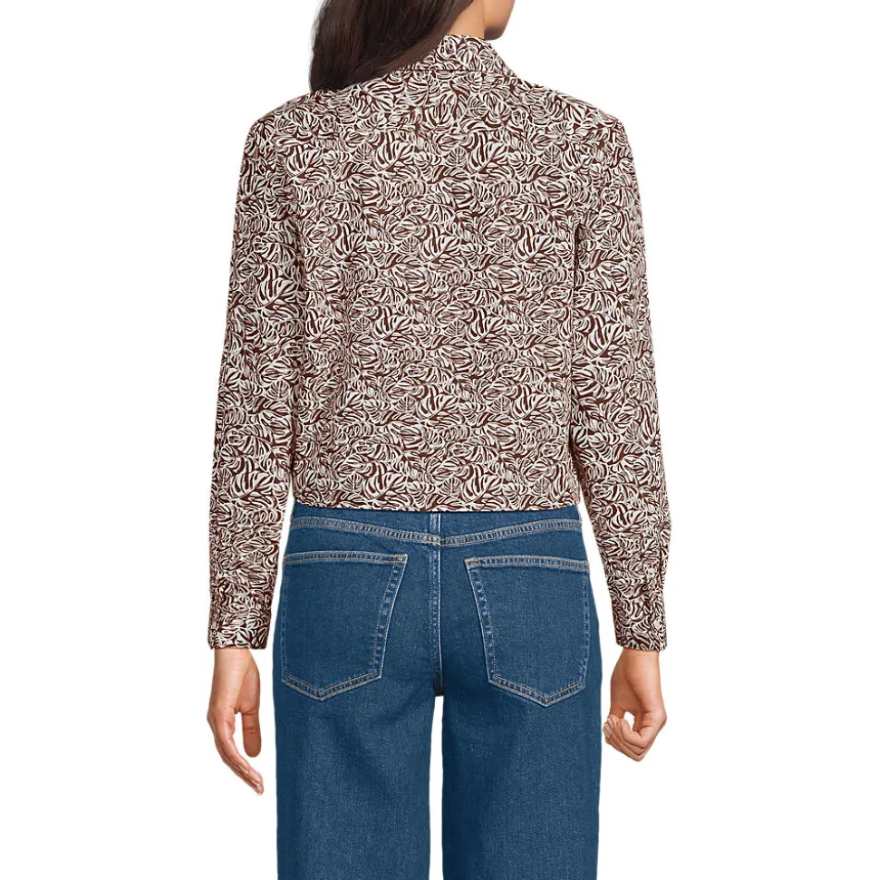 Kurze, bügelfreie Hemdbluse für Damen