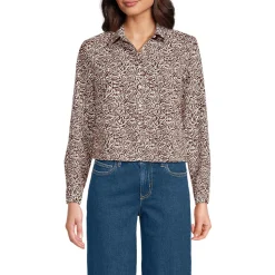 Kurze, bügelfreie Hemdbluse für Damen