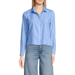 Kurze, bügelfreie Hemdbluse für Damen