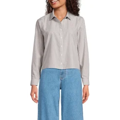 Kurze, bügelfreie Hemdbluse für Damen