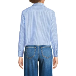 Kurze, bügelfreie Hemdbluse für Damen