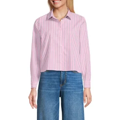 Kurze, bügelfreie Hemdbluse für Damen