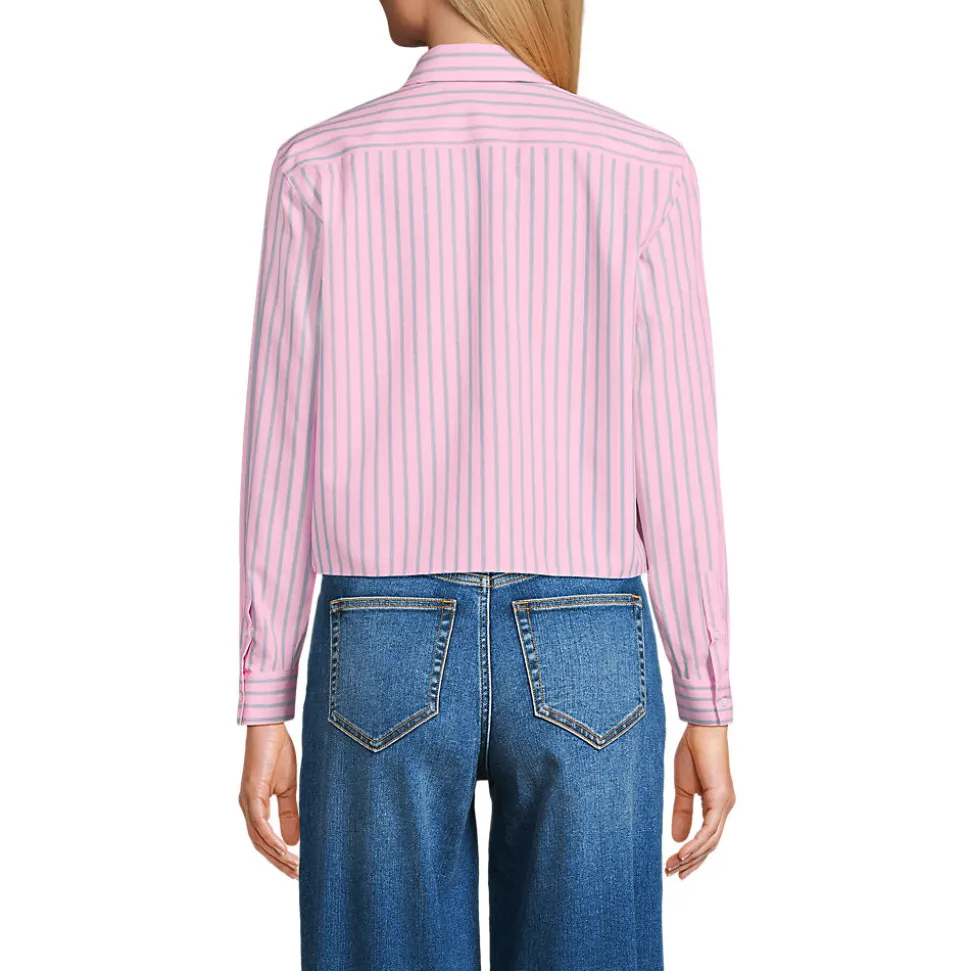 Kurze, bügelfreie Hemdbluse für Damen