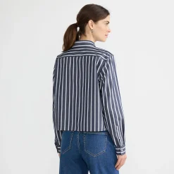 Kurze, bügelfreie Hemdbluse für Damen