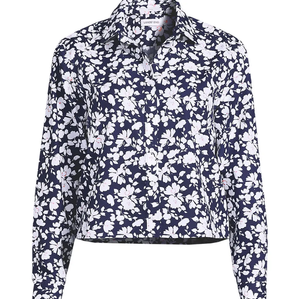 Kurze, bügelfreie Hemdbluse für Damen